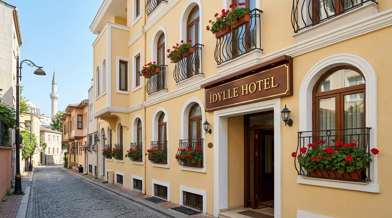 Page: Idylle Hotel Istanbul | Boutique Hotel at Sultanahmet & Eleanor Sterling. Section: hero slider